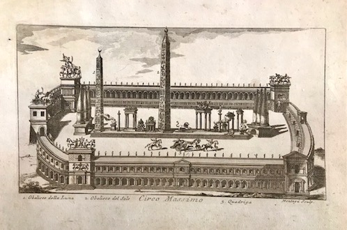 Montagu Dominique (attivo a Roma nella seconda metà  del XVIII Secolo) Circo Massimo 1770 Roma 